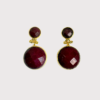 Pendientes Burdeos
