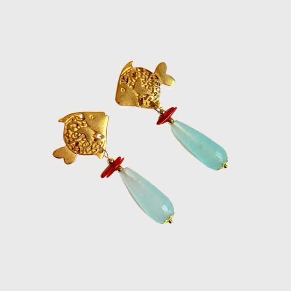 Pendientes Pez Dorado - Imagen 2