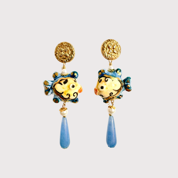 Pendientes de Pez de Cerámica