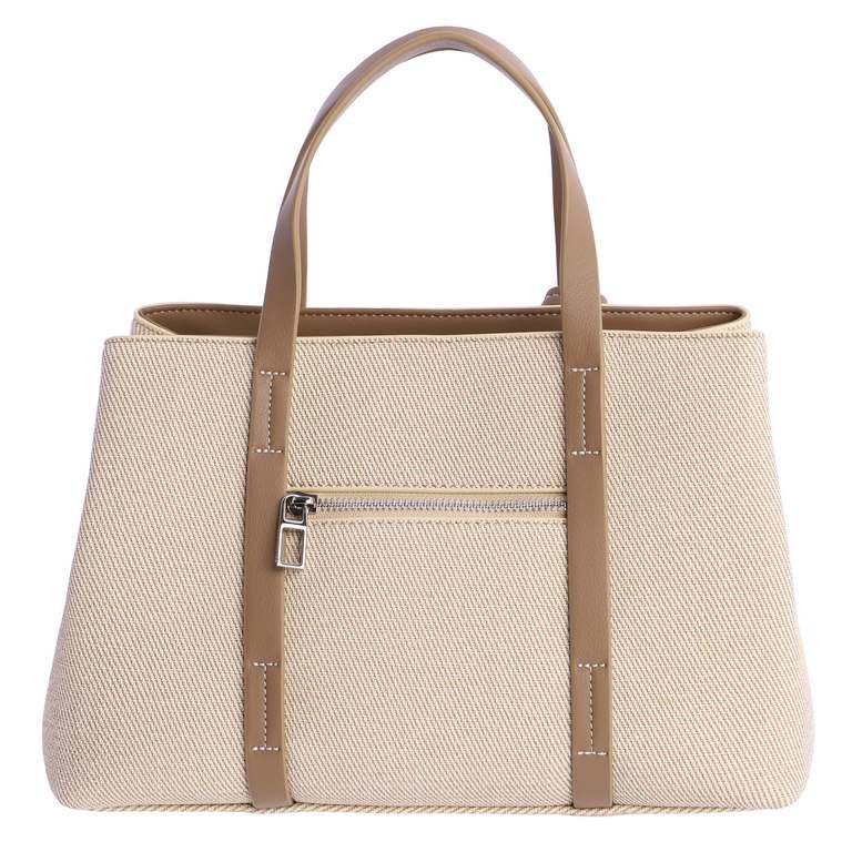 Bolso de mano Nassa beige - Imagen 4